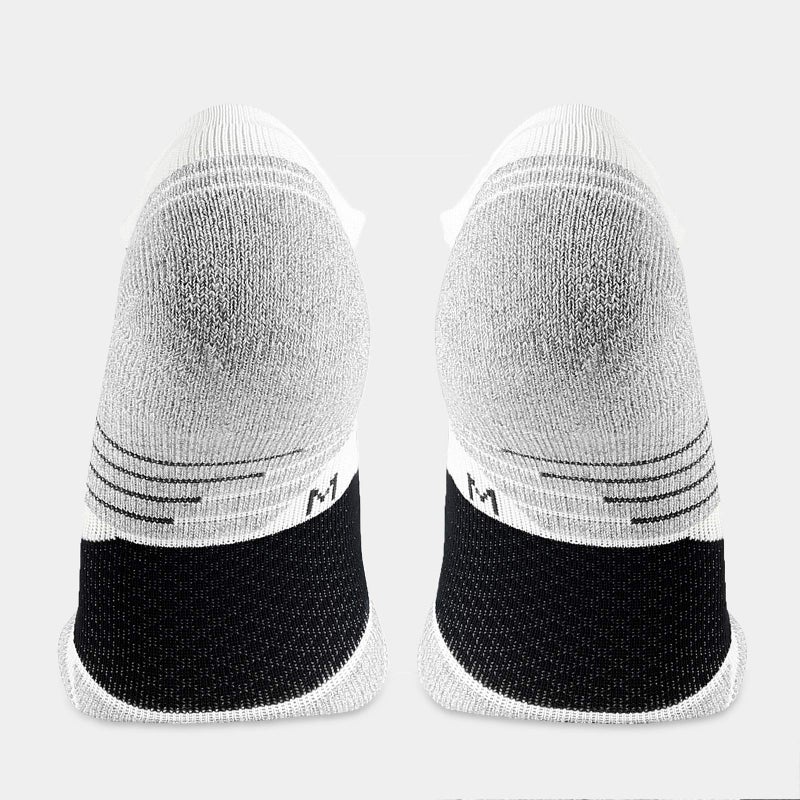 WANDER Men's Athletic Running Socks 7 Pairs Thick Cushion Ankle Socks for Men Sport Low Cut Socks 6-9/10-12 (7 Pairs White Grey, Shoe Size: 6-9) - Image 4